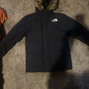 The North Face Men's Dark Jacket with Fur Hood